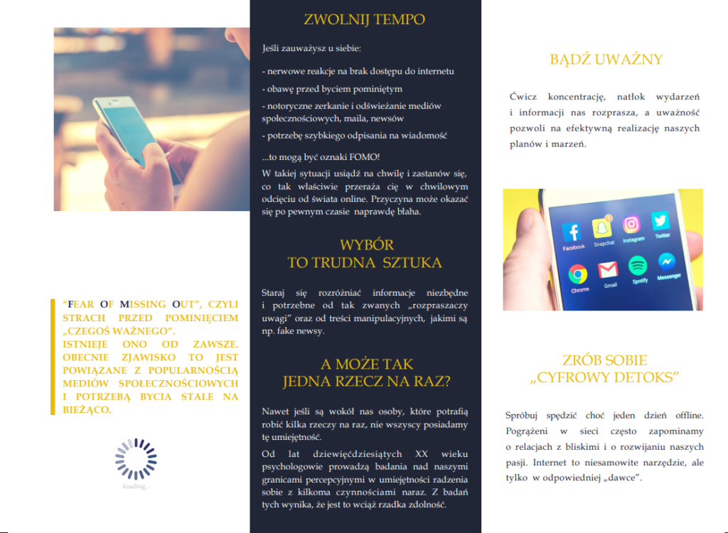 ulotka tłumaczy strach przed zniknięciem